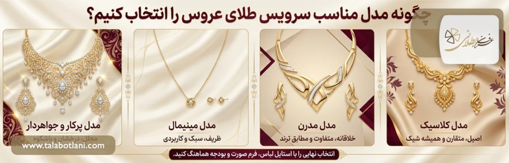 راهنمای خرید سرویس طلای عروس