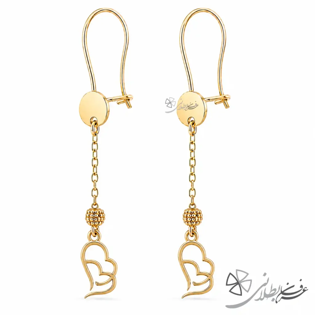 گوشواره ملینا قلب جاودان