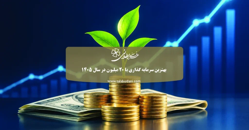 بهترین سرمایه گذاری با ۲۰ میلیون در سال ۱۴۰۵