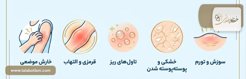 علائم حساسیت به طلا 